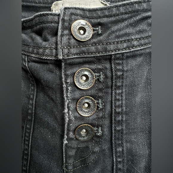 Free People Women's Mid-Rise Relaxed Mountaineer Jeans Faded Black Size 0 - Picture 8 of 12